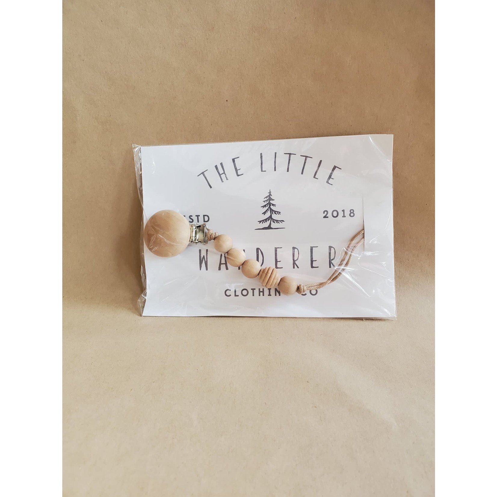 Little Wander Clothing Co teether clips - Wooden beads (smooth/ribbed)