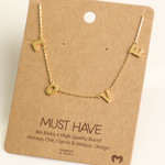 LOVE gold necklace