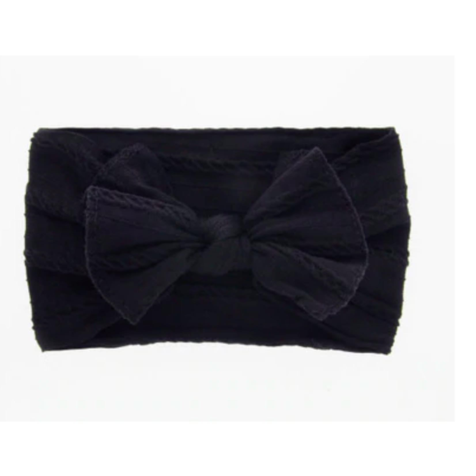 Siena Soft Bow headband - Black
