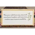 May your Walls… 12x24 Framed Sign