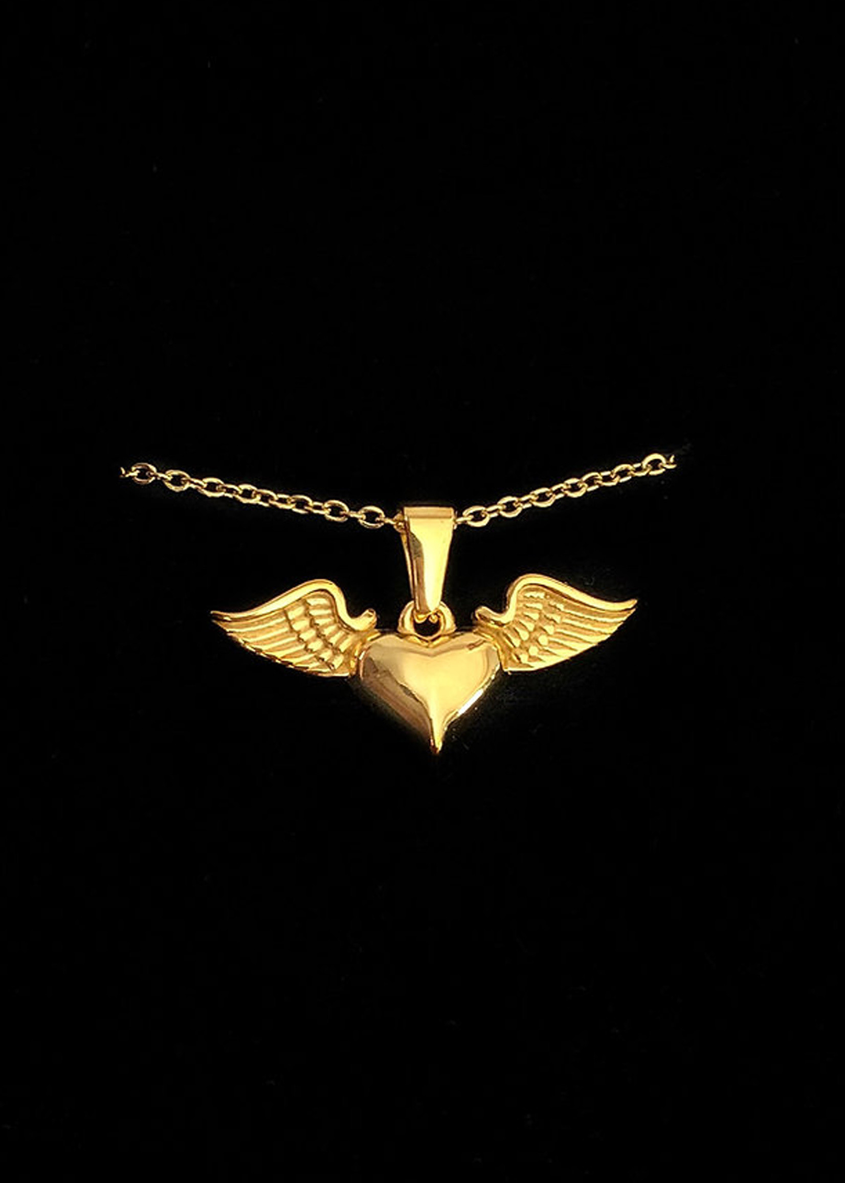 WEST ANGEL /  The Winged Heart Necklace