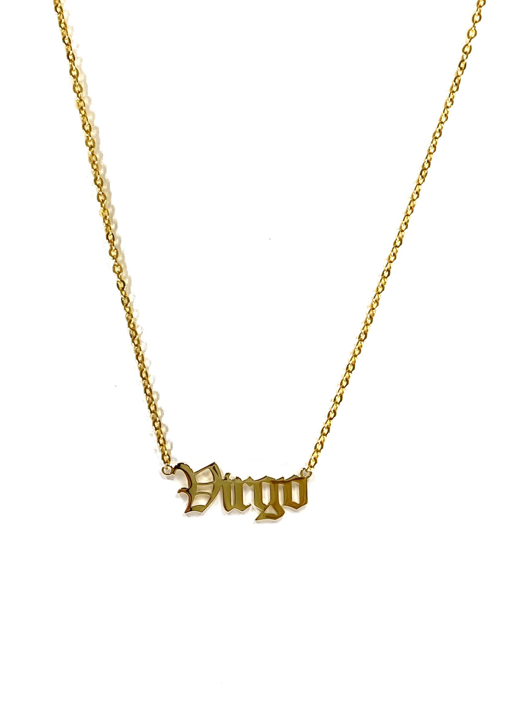 Old English Zodiac Necklace Virgo - BRGD