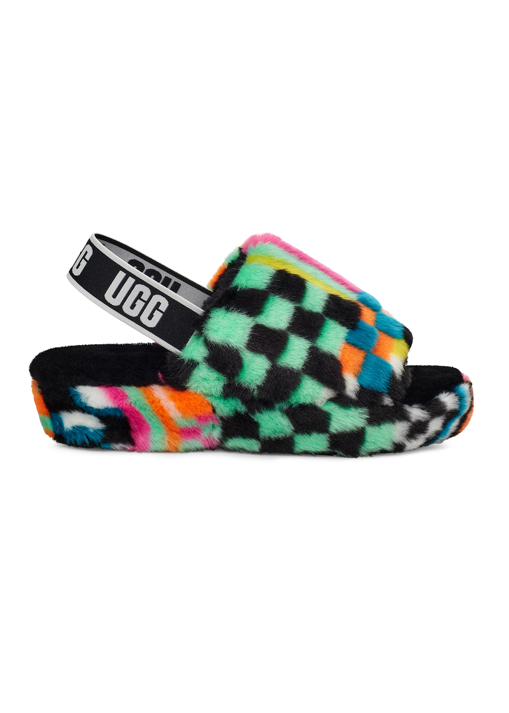 UGG / W Fluff Yeah Slide Checks - BRGD