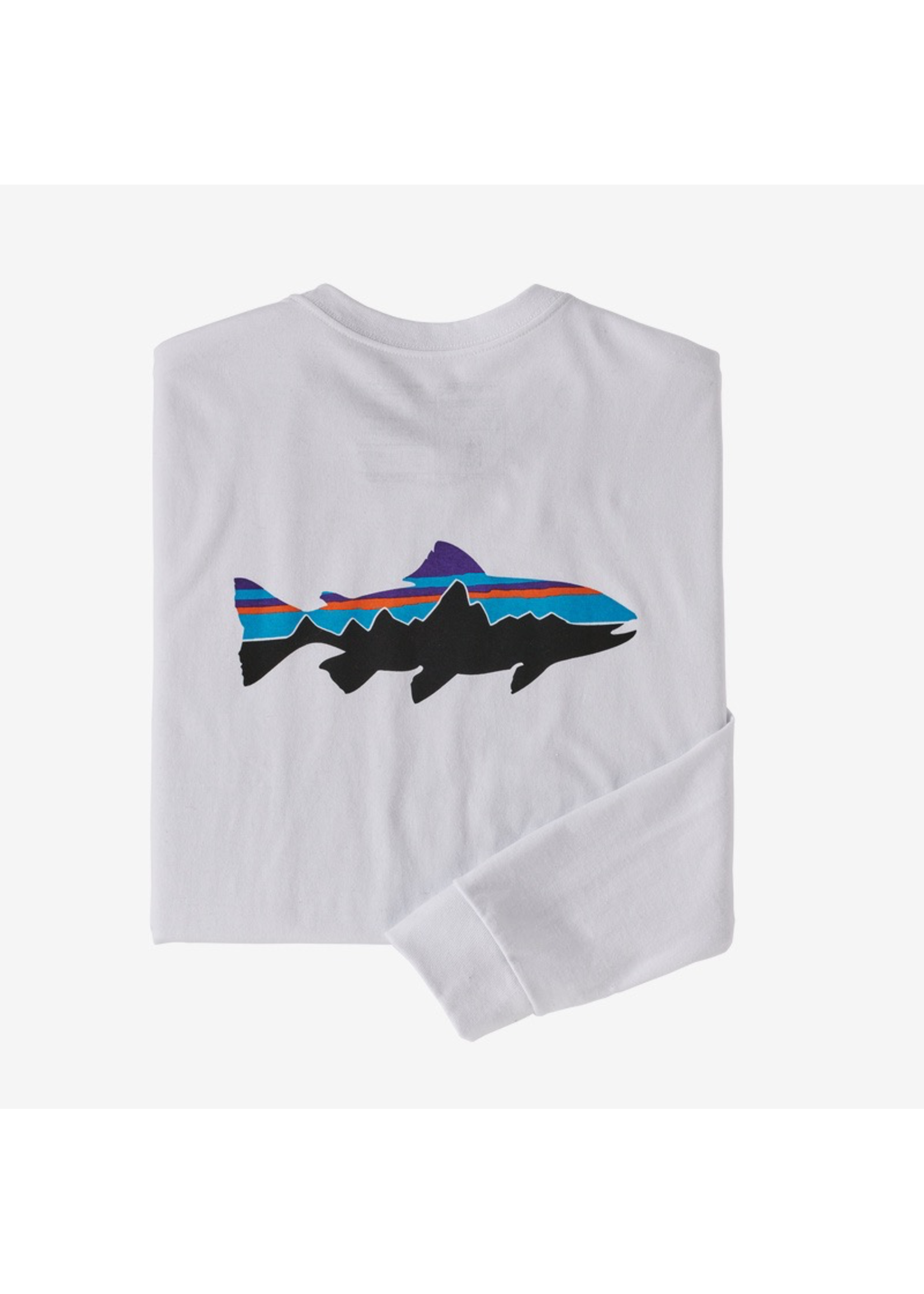 PATAGONIA Chandail à Manches Longues Fitz Roy Trout Responsibili-Tee - Homme