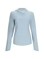 Women'S Solarflex Steel Blue Heather Hoody
