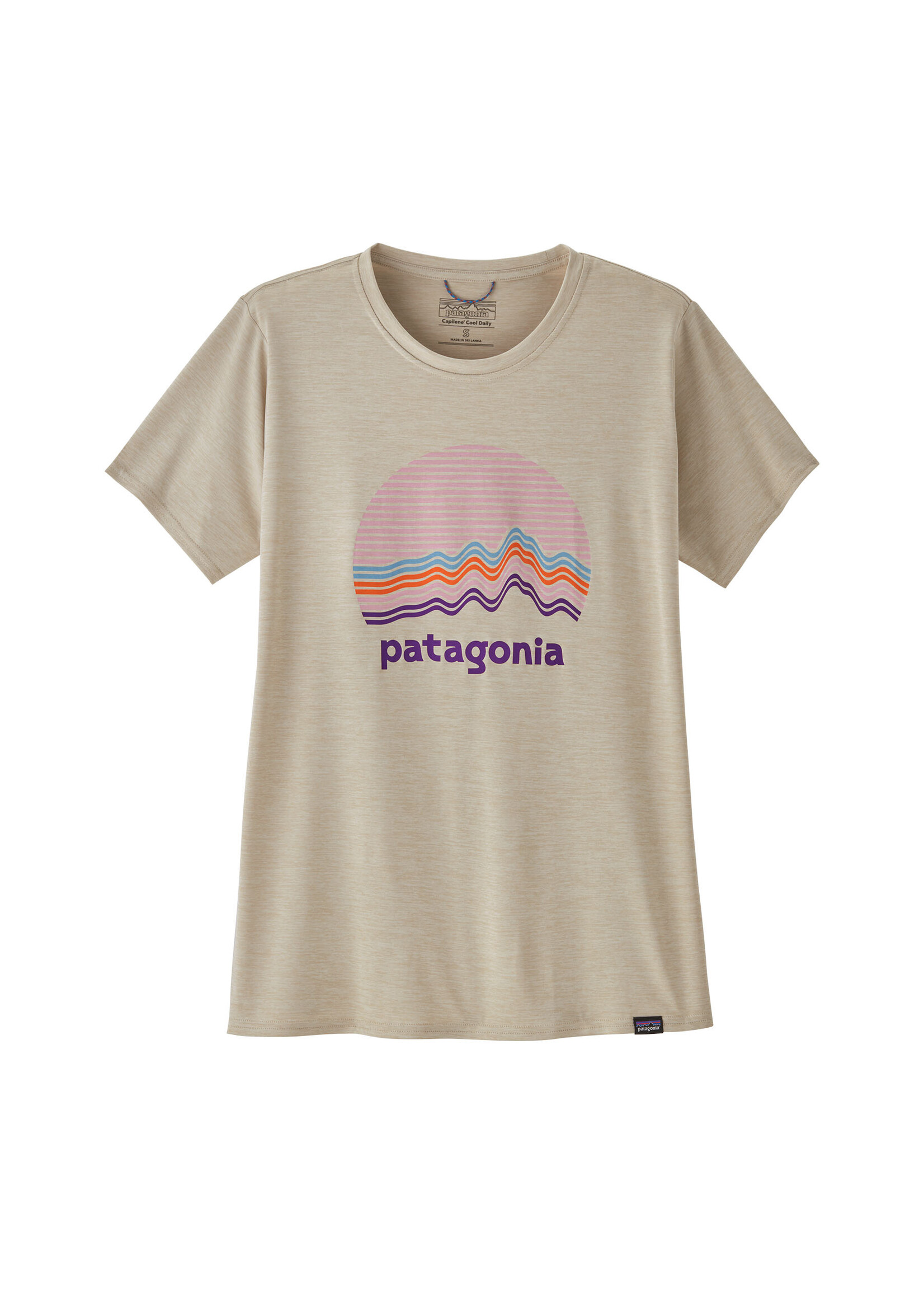 PATAGONIA Women's Cap Cool Daily Graphic Shirt Ridge Rise Moonlight: Pumice X-Dye