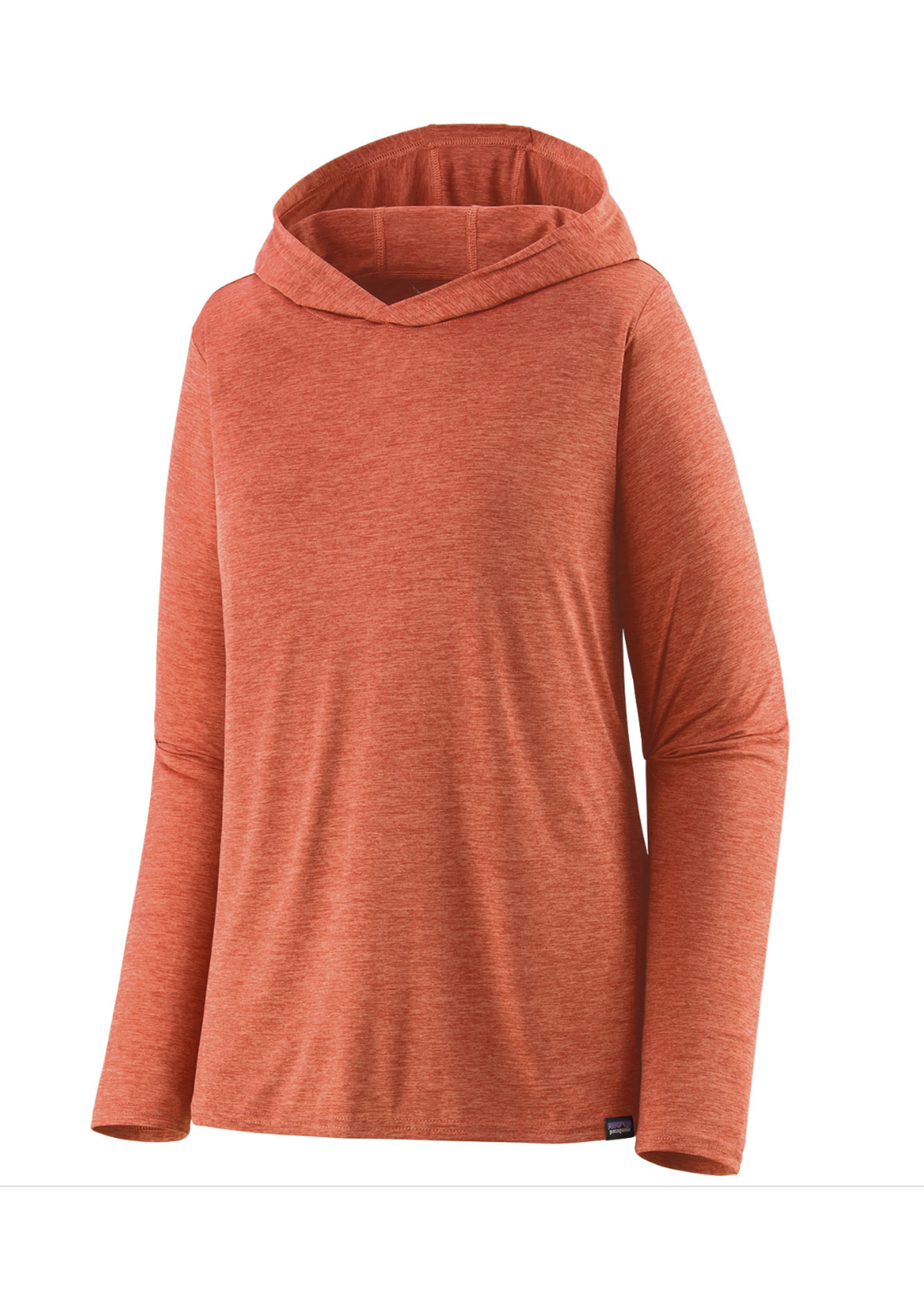 PATAGONIA Women's Cap Cool Daily Hoody Pimento Red - Coho Coral X-Dye