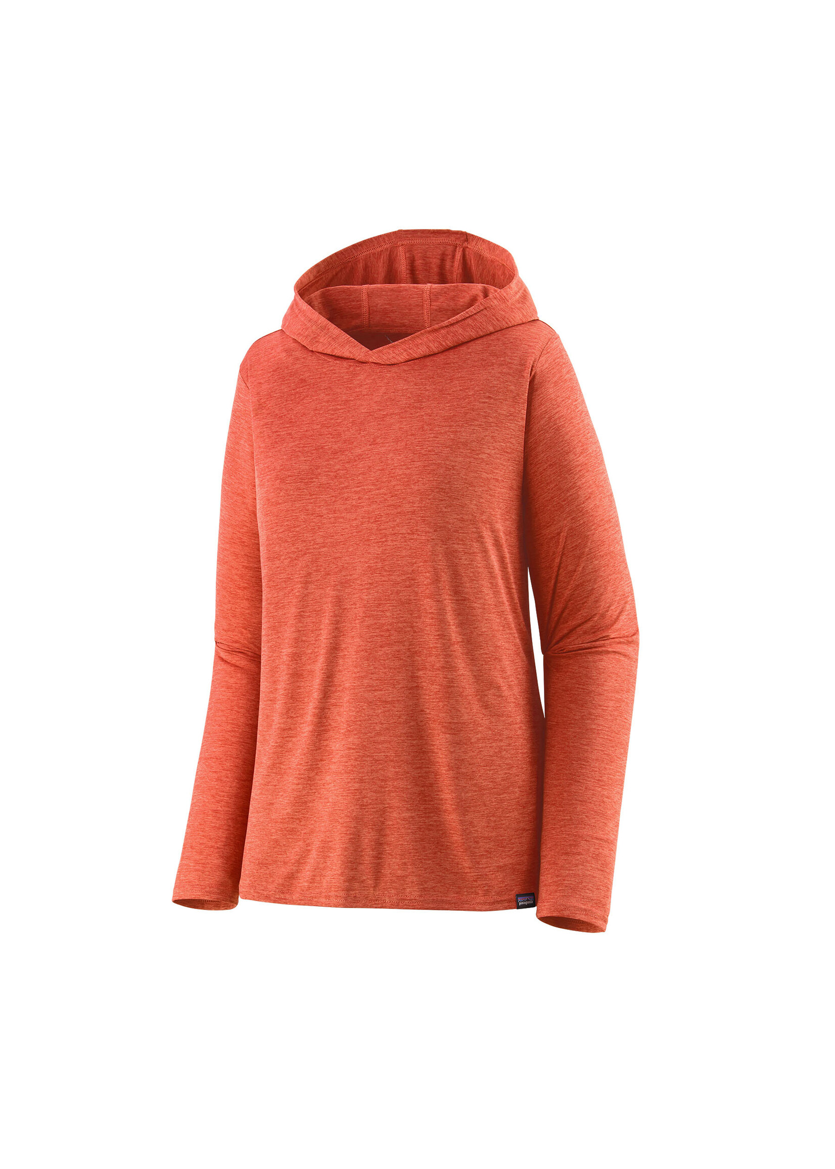 PATAGONIA Women's Cap Cool Daily Hoody Pimento Red - Coho Coral X-Dye