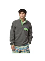 PATAGONIA Men'S Lightweight Synchilla Snap-T Pullover Nickel W/ Salamander