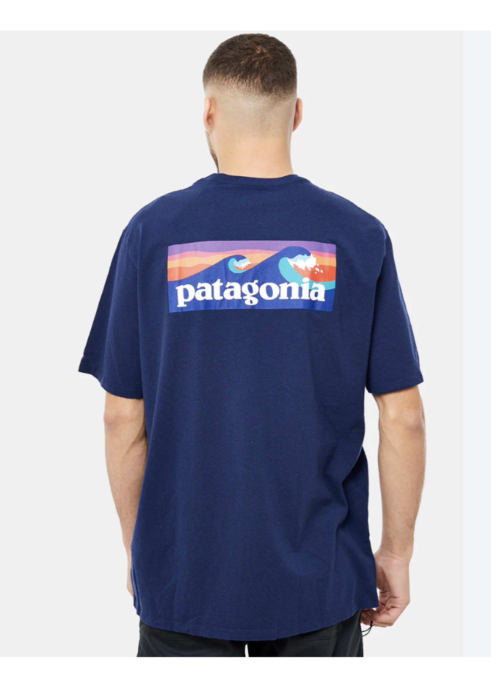 PATAGONIA T-Shirt à poche Boardshort Logo Responsabili-Tee Stone Blue - Homme