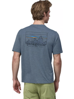 PATAGONIA T-Shirt Graphique Cap Cool Daily '73 Skyline: Utility Blue X-Dye - Homme