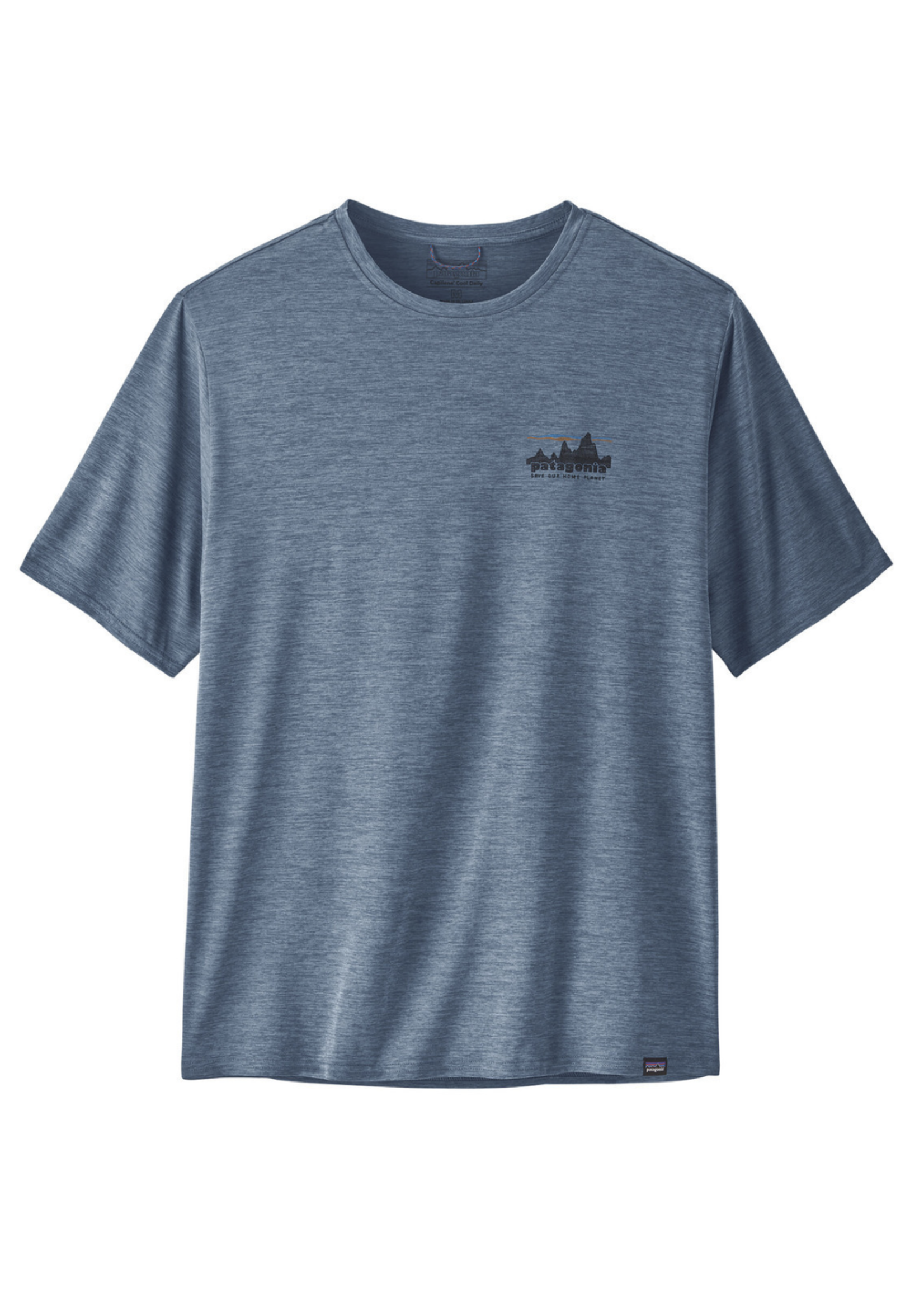 PATAGONIA Men's Cap Cool Daily Graphic Shirt '73 Skyline: Utility Blue X-Dye