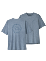 PATAGONIA T-Shirt Graphique Cap Cool Daily - Lands Steam Blue X-Dye - Homme