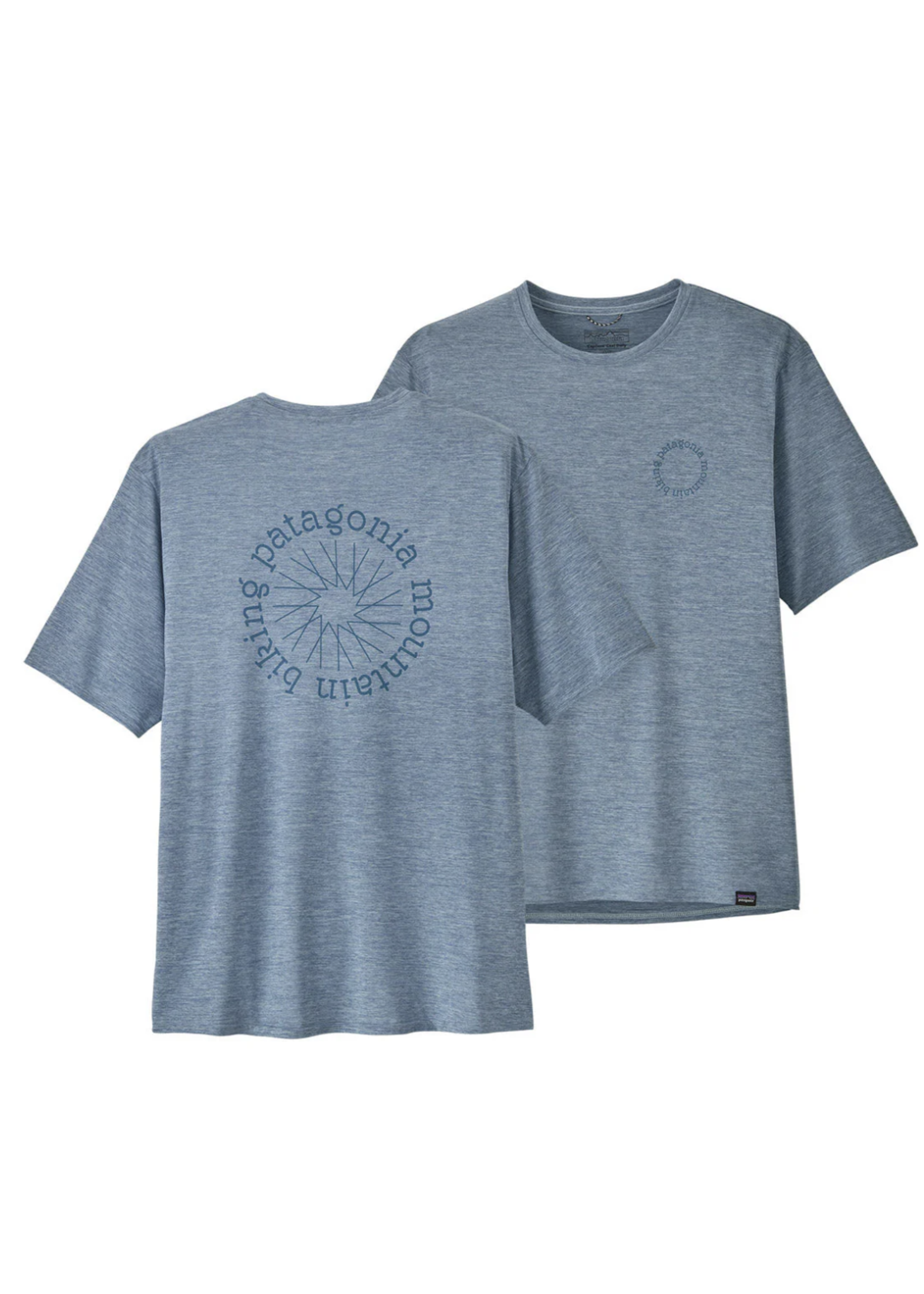 PATAGONIA Men'S Cap Cool Daily Graphic Shirt - Lands Steam Blue X-Dye