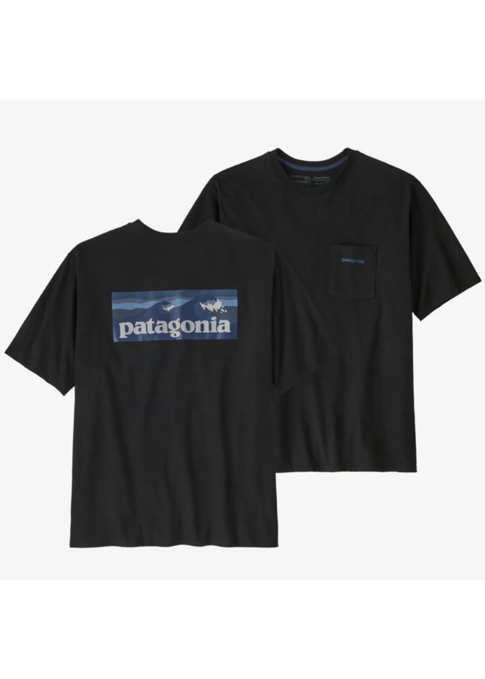 PATAGONIA T-Shirt à poche Boardshort Logo Responsabili-Tee Stone Blue - Homme