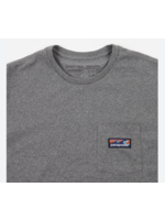 PATAGONIA T-Shirt Boardshort Label Pocket Responsbili-Tee Gravel Heather - Homme