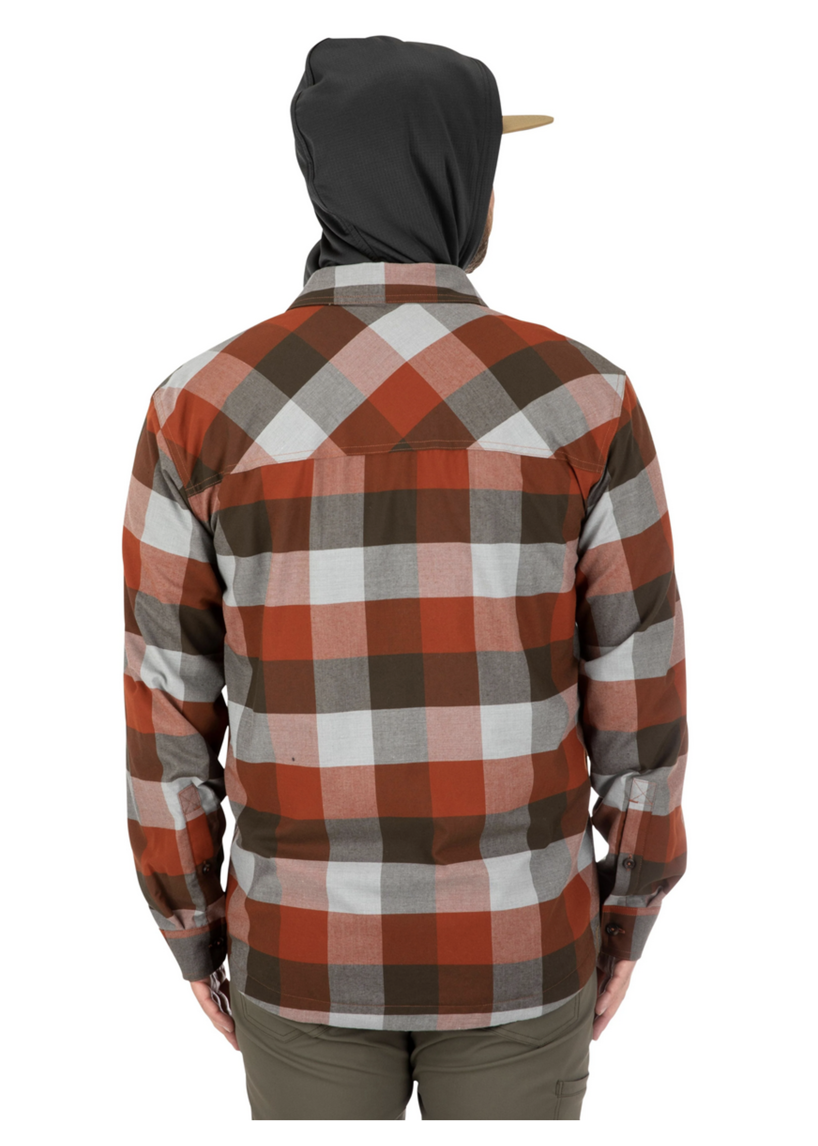 Simms Hoodie Coldweather Clay Buffalo Plaid - Homme