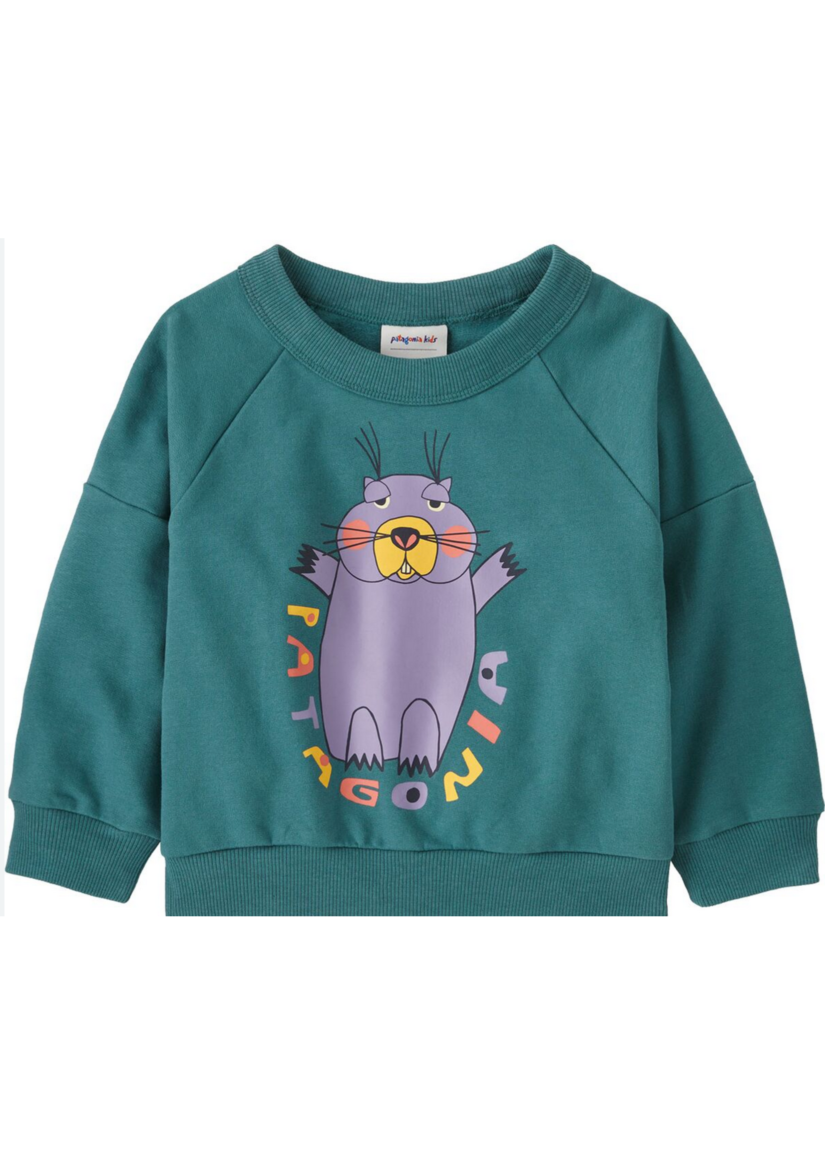 PATAGONIA Baby Crew Sweathshirt Mountain Mood : Wetland Blue