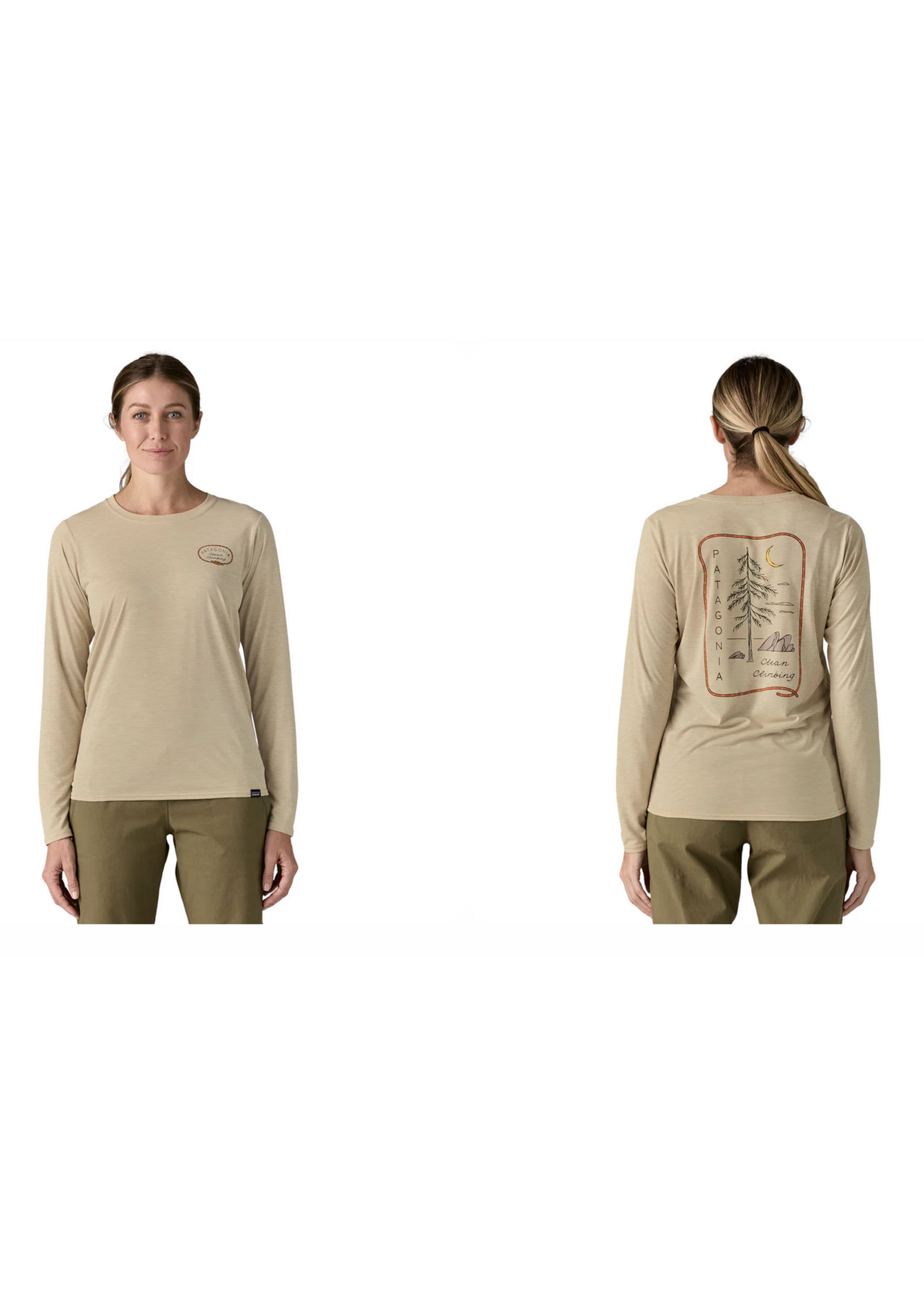 PATAGONIA Women's Cap Cool Daily Graphic Long Sleeve Shirt - Lands
