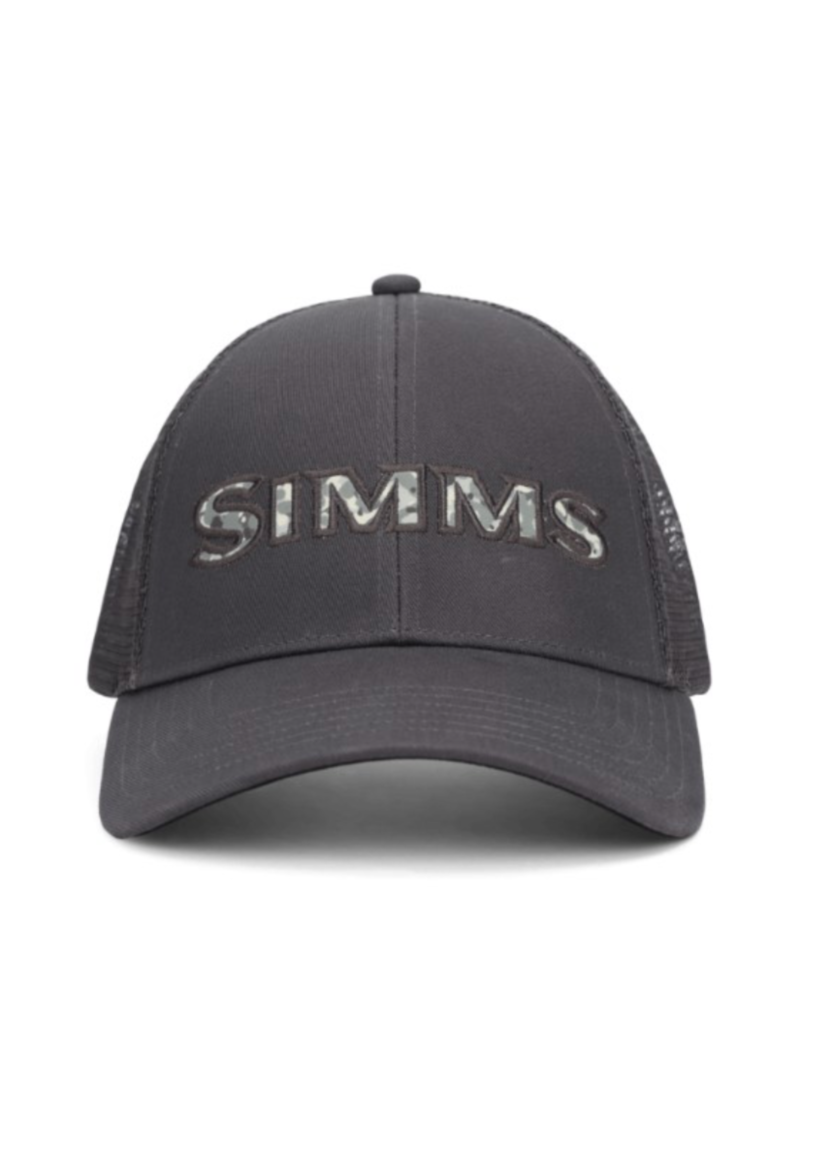 Simms Single Haul Trucker Cap- Back Eddy Camo Fill Slate