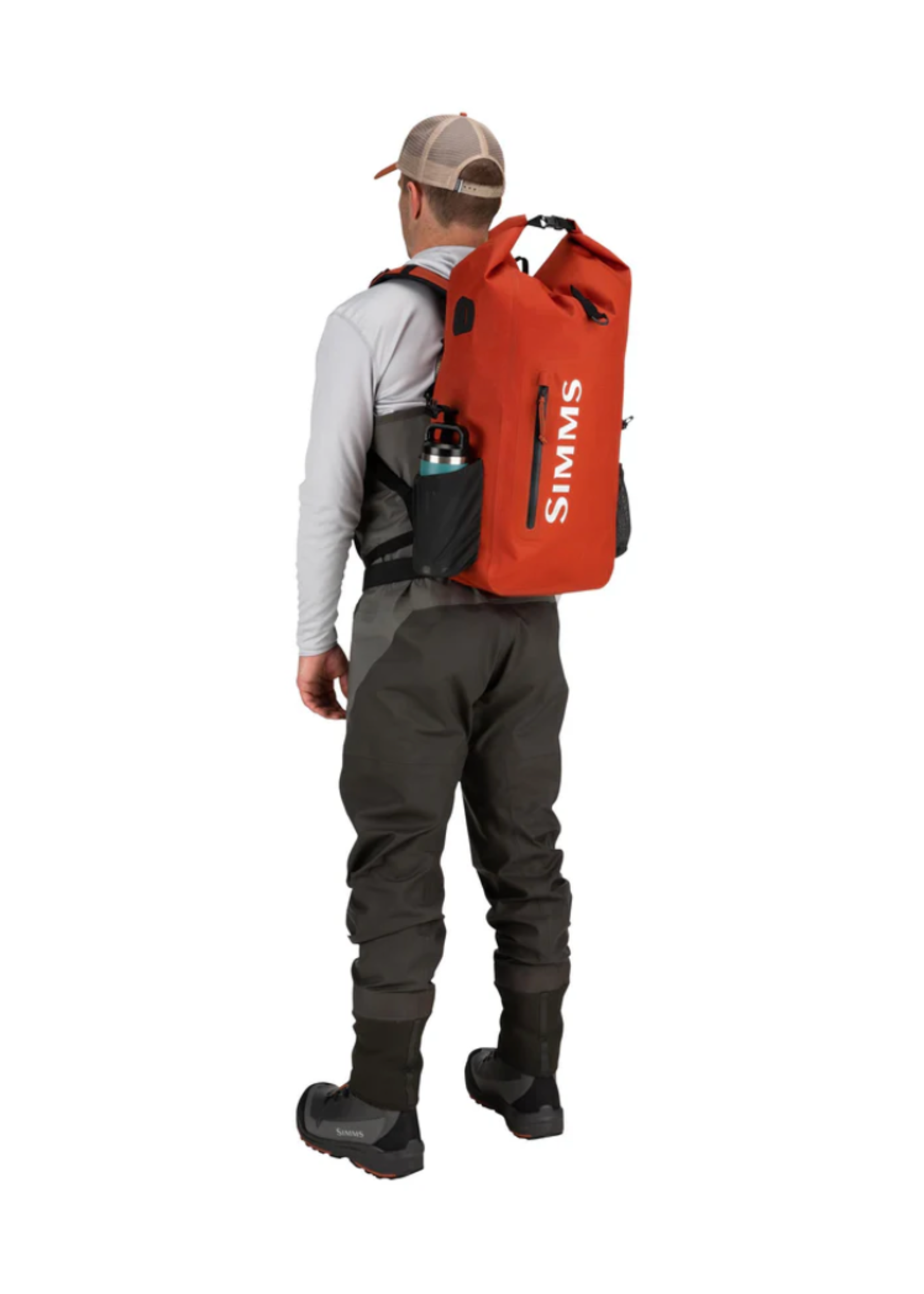 Simms Dry Creek Rollmop Backpack 30L - Simms Orange