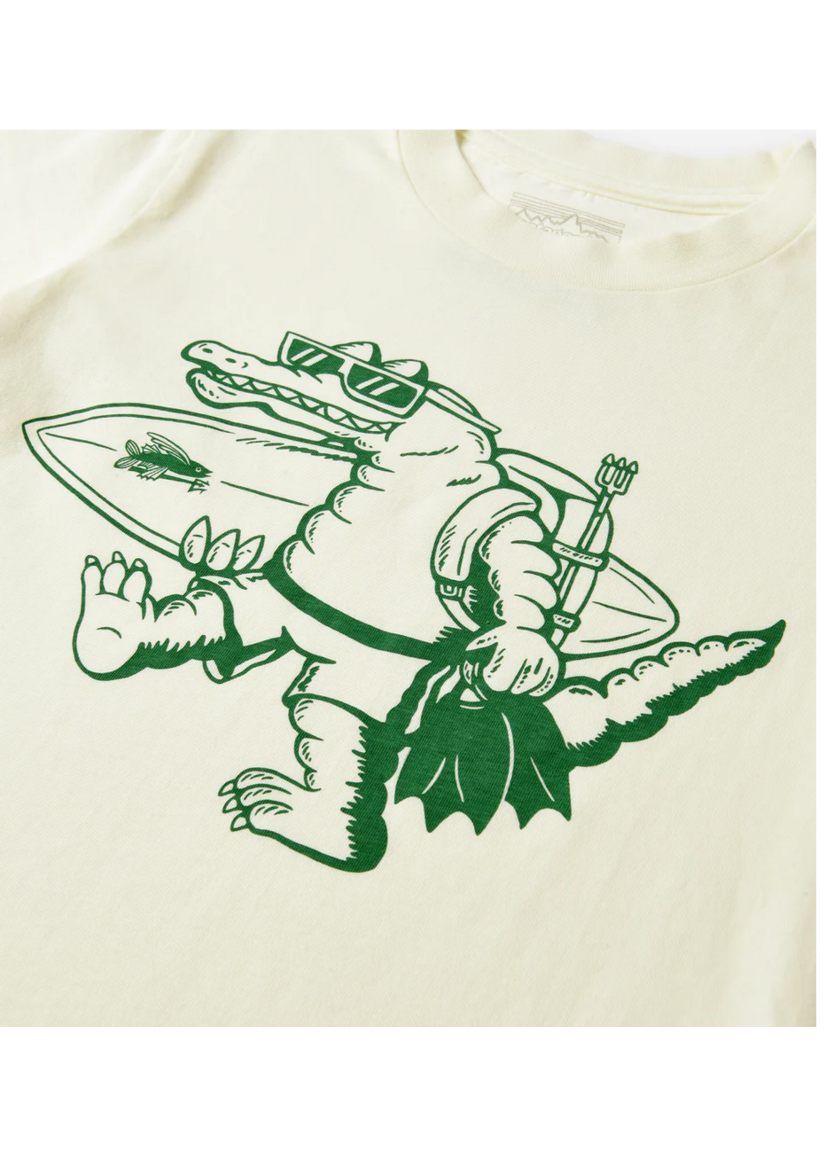 PATAGONIA K's Graphic T-Shirt Water People Gator: Birch White