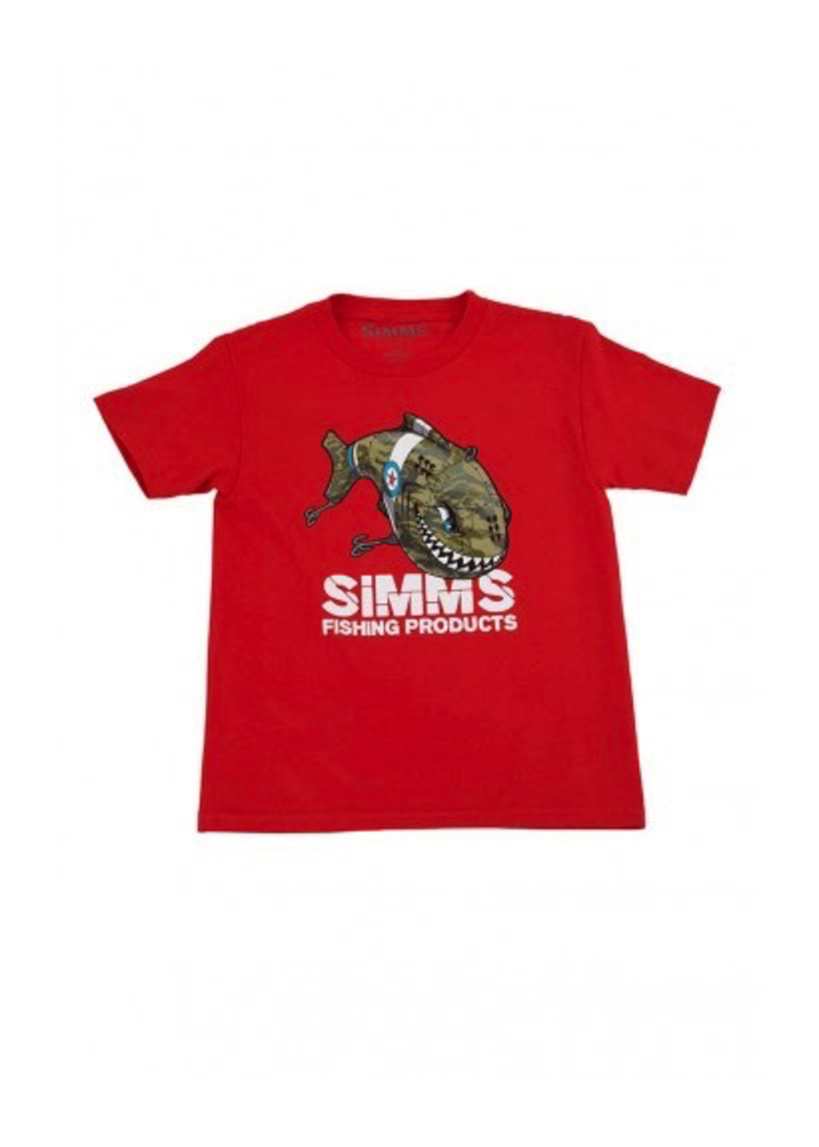 Simms Kid's Spitfire Crank Bait T-Shirt - Red, Large