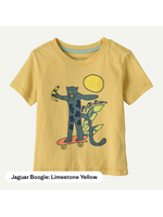 PATAGONIA Baby Graphic T-Shirt - Jaguar Boogie: Limestone Yellow