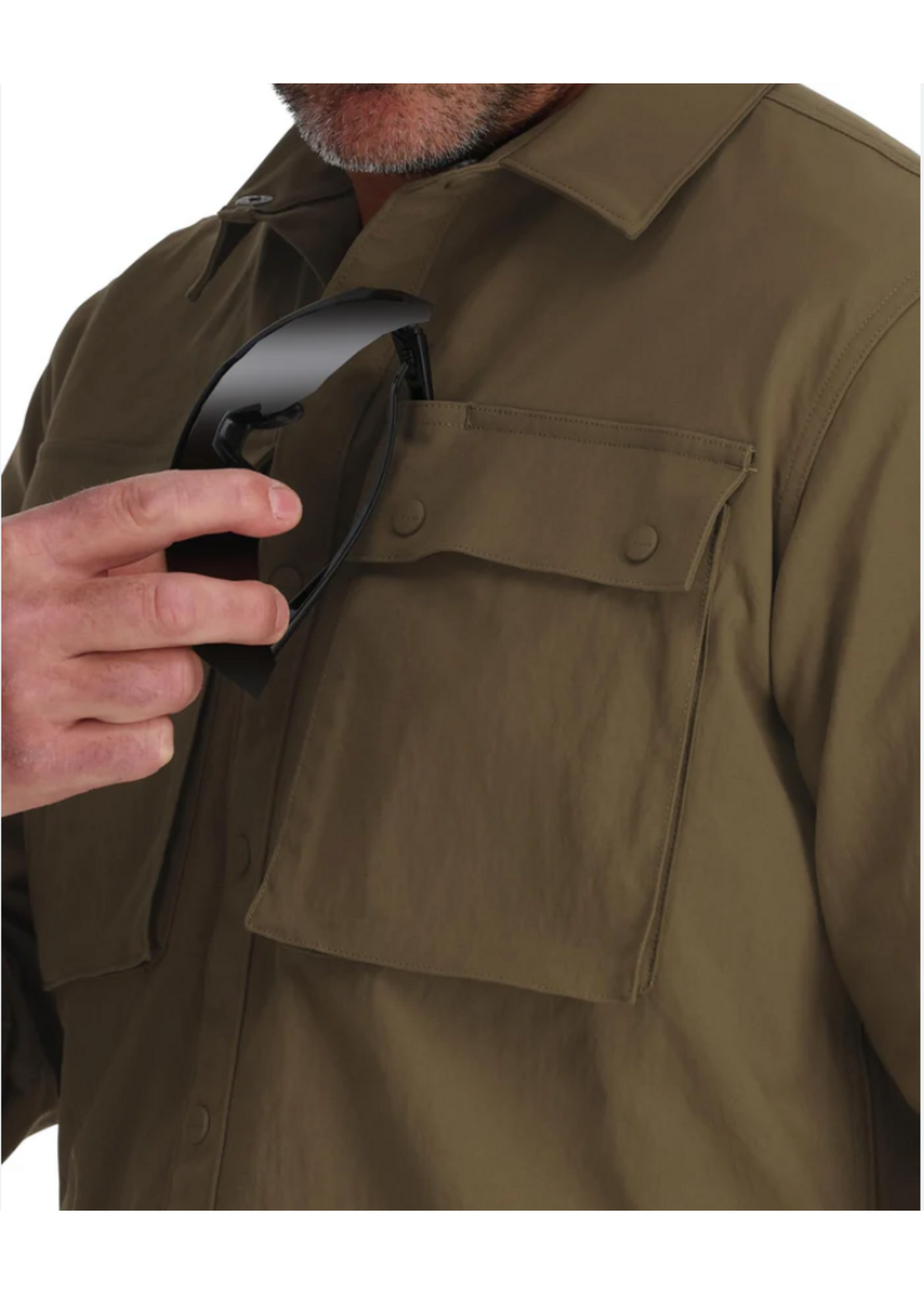 Men's Lodge Work Shirt Drifwood L