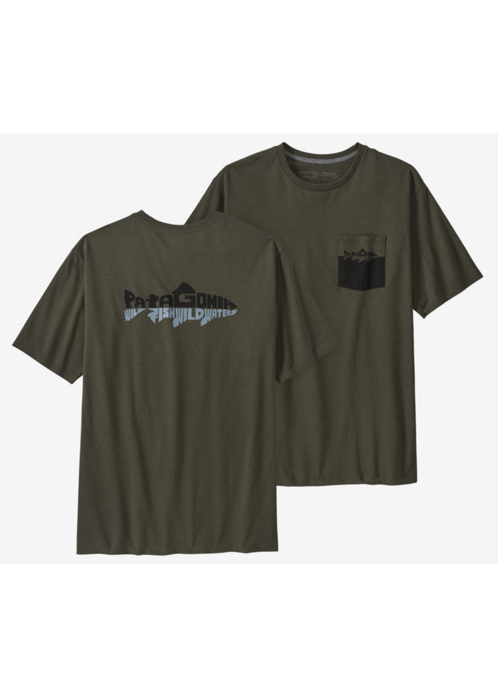 Patagonia T-Shirt Wild Waterline Pocket Responsabili-Tee - Homme