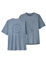 Patagonia Men's Cap Cool Daily Graphic Shirt - Lands Steam Blue X-Dye - Medium