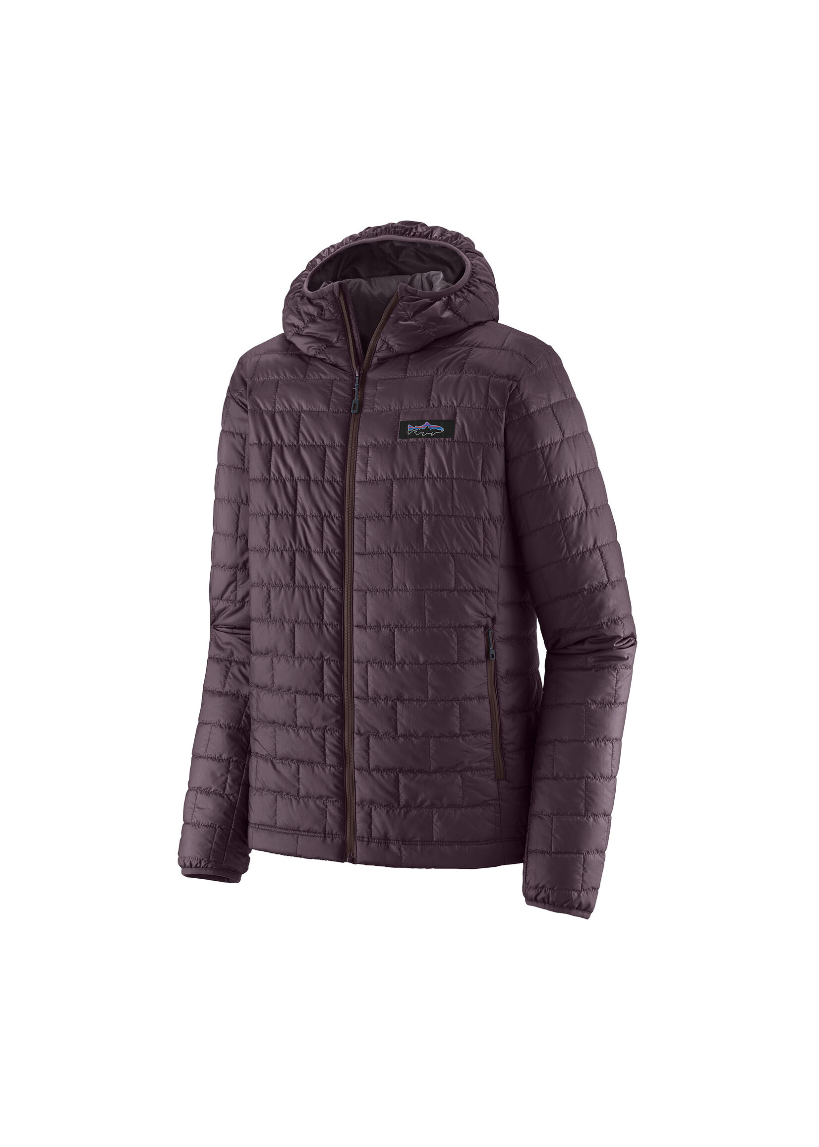 Patagonia Patagonia M'S Nano Puff Fitz Roy Trout Hoody Obsidian Plum L