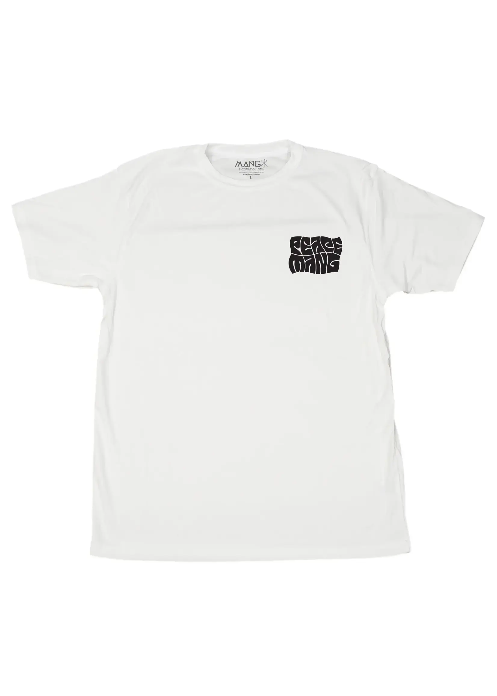 Mang MANG Peace Cotton T-Shirt White - Large