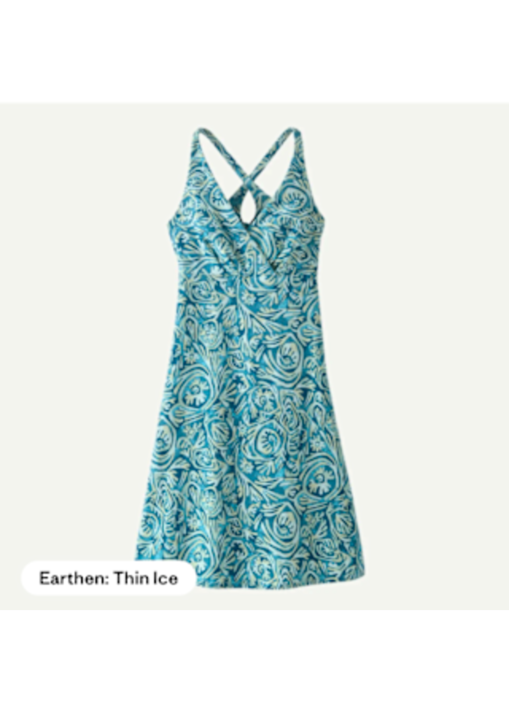 Patagonia Women's Amber Dawn Dress Earthen: Thin Ice M