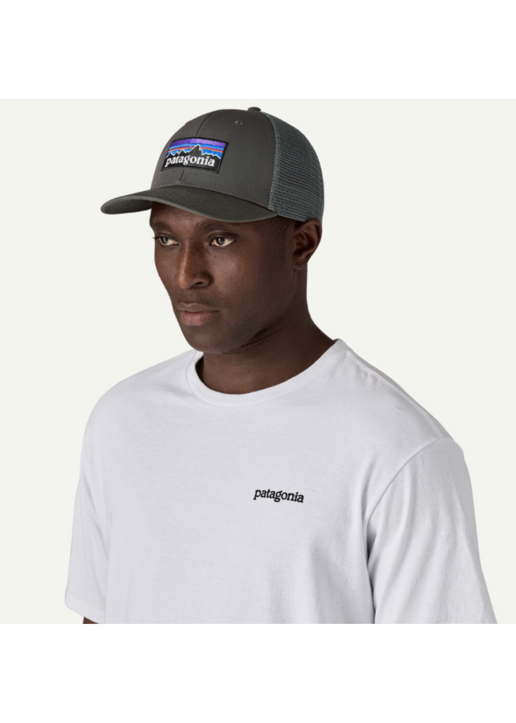 Patagonia P-6 Logo Trucker Hat  Forge Grey