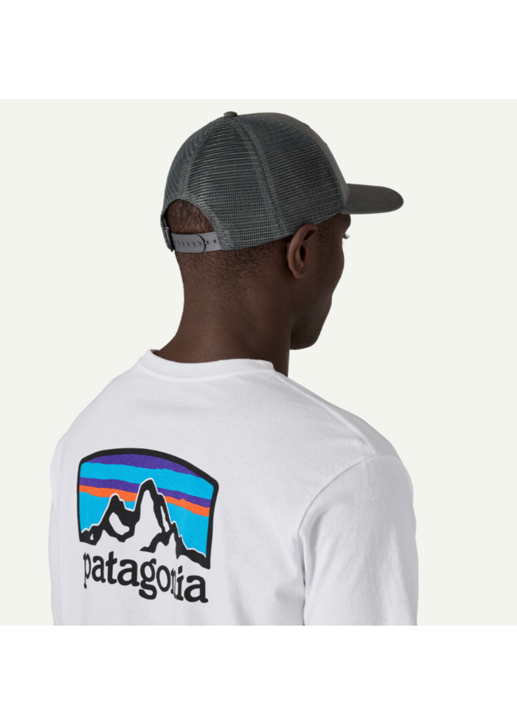 Patagonia P-6 Logo Trucker Hat  Forge Grey