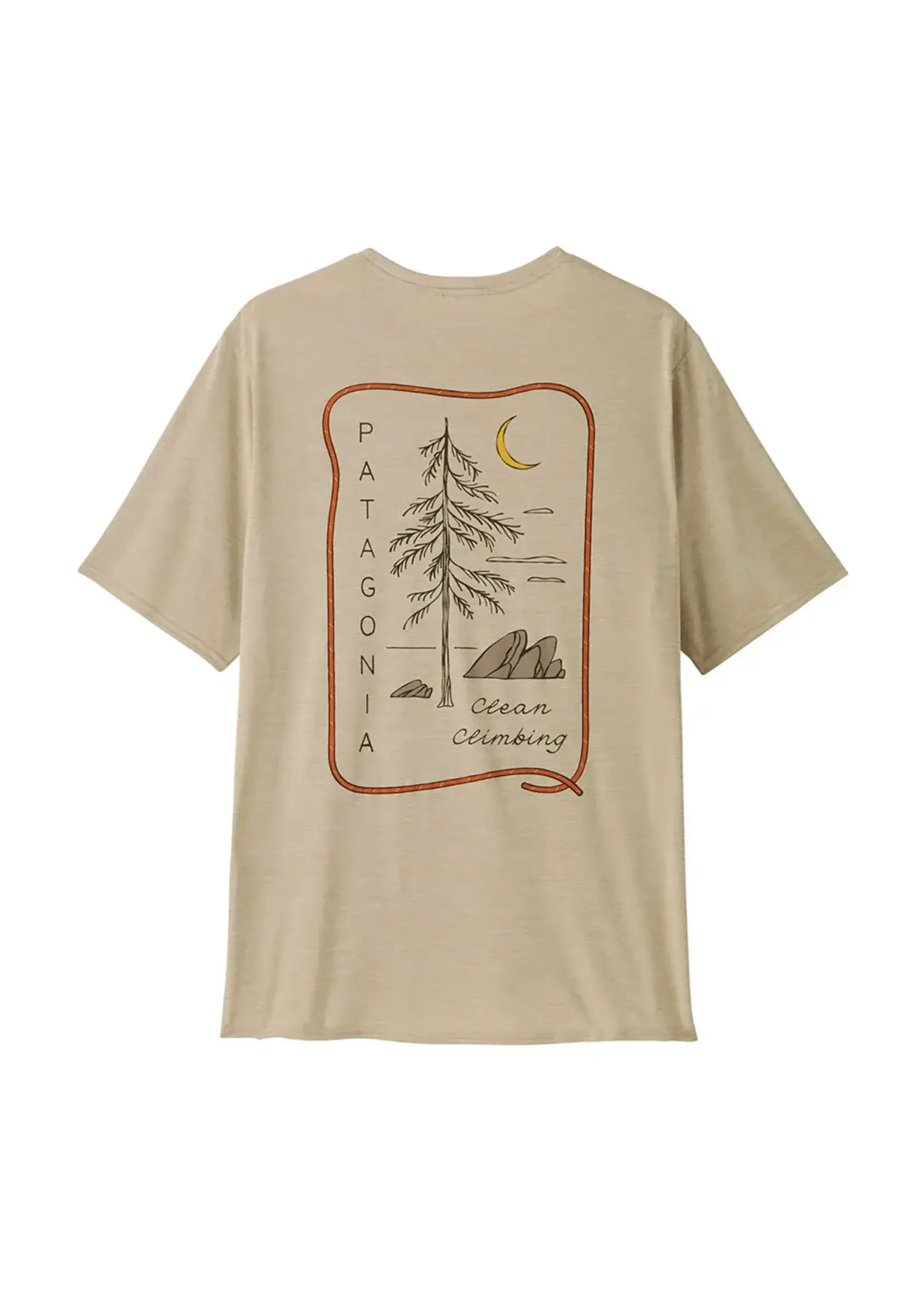 Patagonia Men's Cap Cool Daily Graphic Shirt - Lands Clean Climb Roots : Pumice X-Dye - XXLarge
