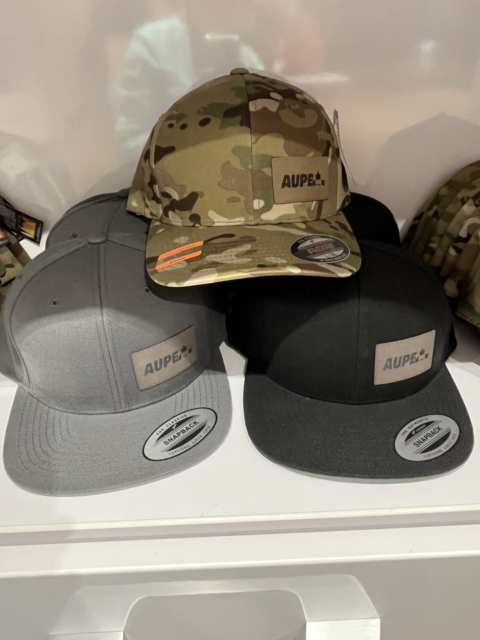Ball Caps with leather patch AUPE PUB Store