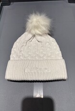 Cuff Toque with Faux Fur PomPom
