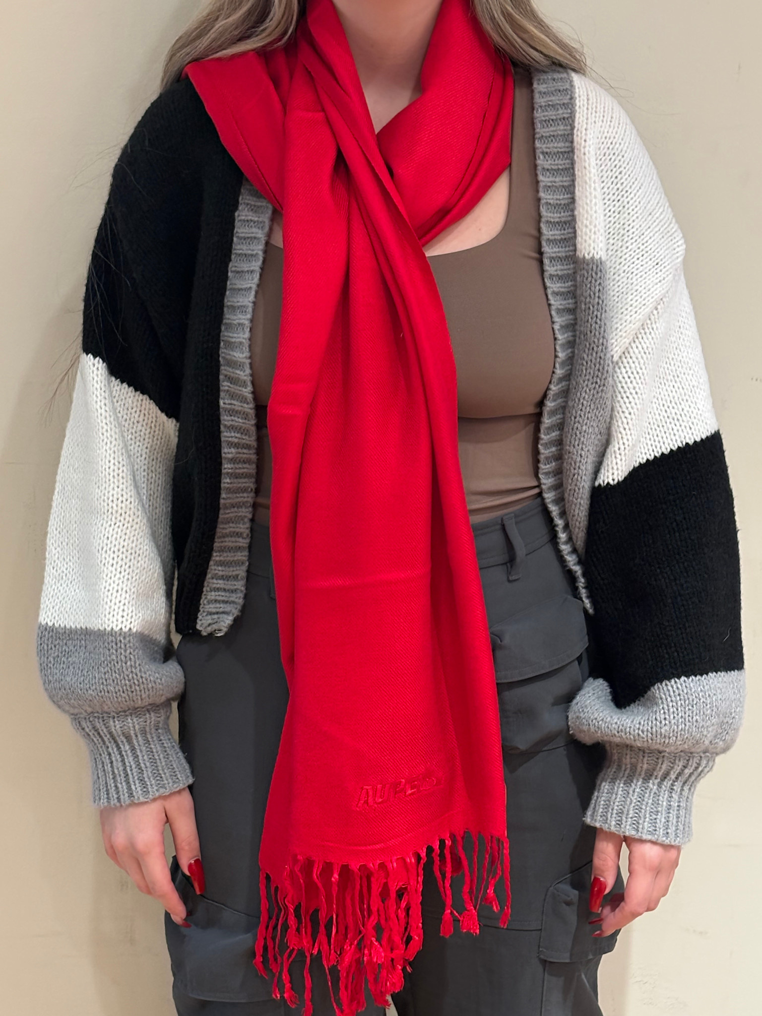 Pashmina Scarf/Wrap with Fringe end
