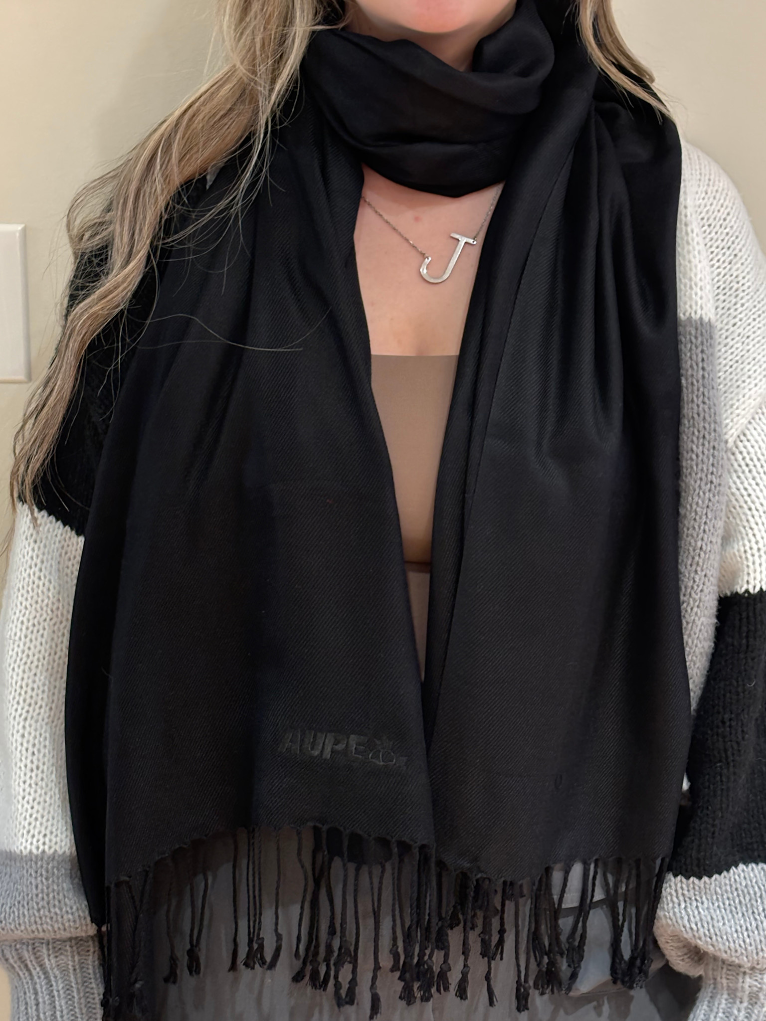 Pashmina Scarf/Wrap with Fringe end