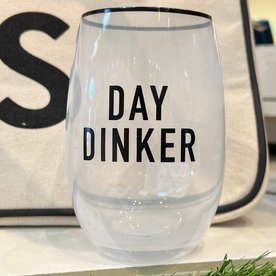 CREATIVE BRANDS STEMLESS WINE GLASSES DAY DINKER