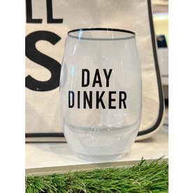 CREATIVE BRANDS STEMLESS WINE GLASSES DAY DINKER