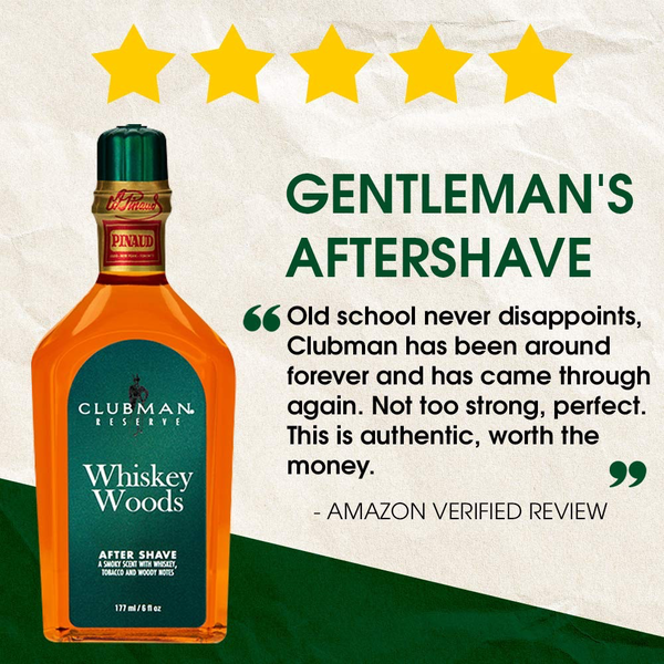 CLUBMAN CLUBMAN WHISKEY WOODS AFTER SHAVE