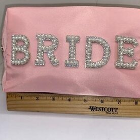 LUXIE Pink Bride Makeup Bag