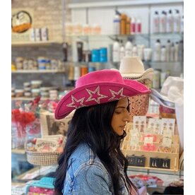 HOT PINK COWGIRL HAT