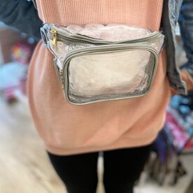 LUXIE Luxiw Clear Silver Fanny Pack