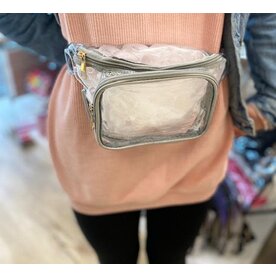 LUXIE Luxiw Clear Silver Fanny Pack