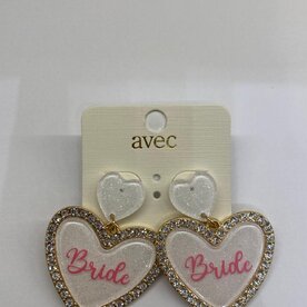 AVEC BRIDE EARRINGS WHITE/GOLD
