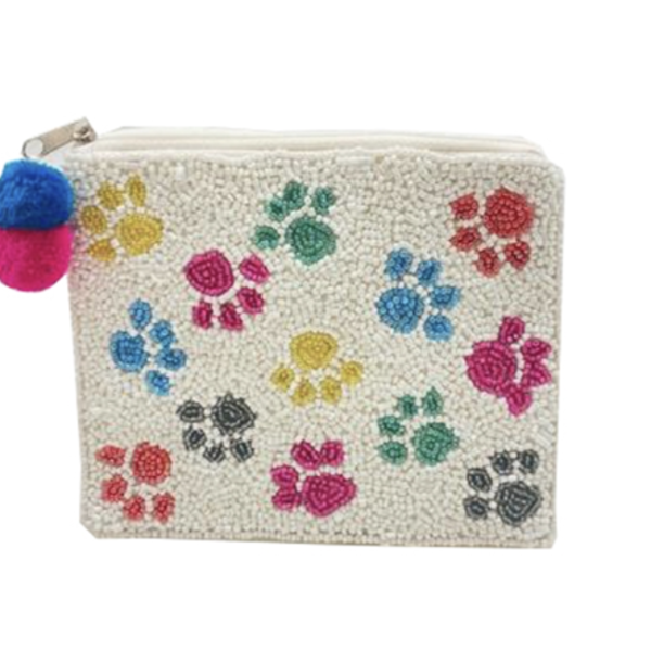 LA CHIC Artisan  Handcrafted Beaded Bag-Paws